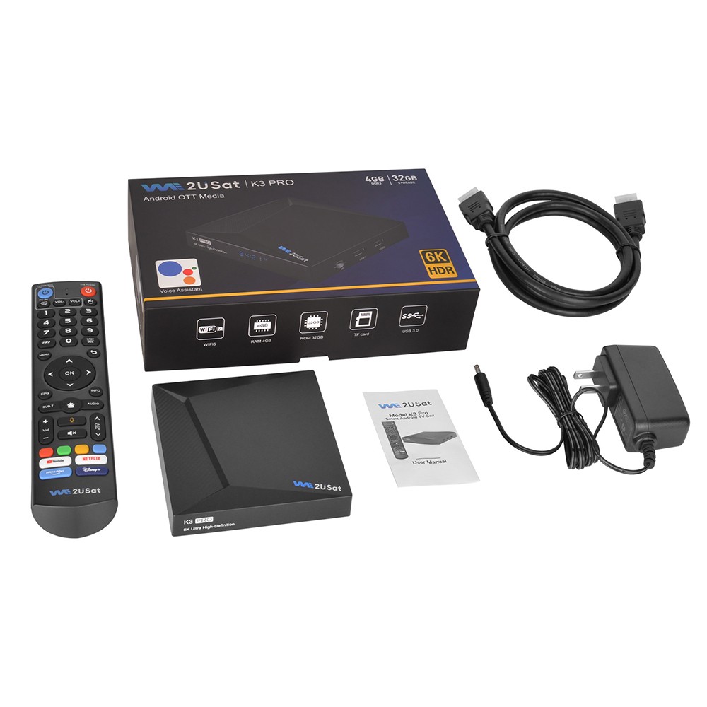We2USat K3 PRO 6K Android TV Box Second Used