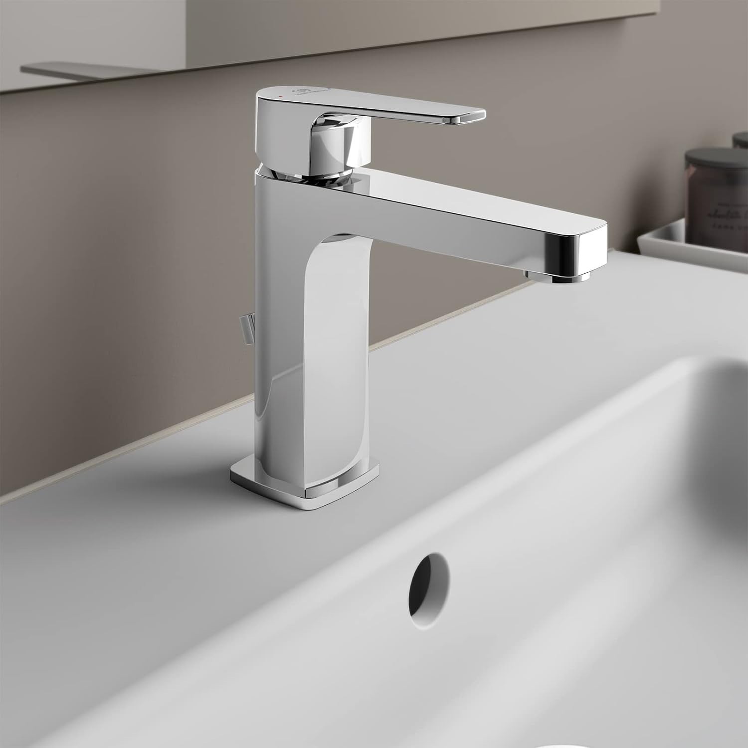 Ideal Standard BC686AA Cerafine D Grande Basin Mixer Tap with Pull Button Waste