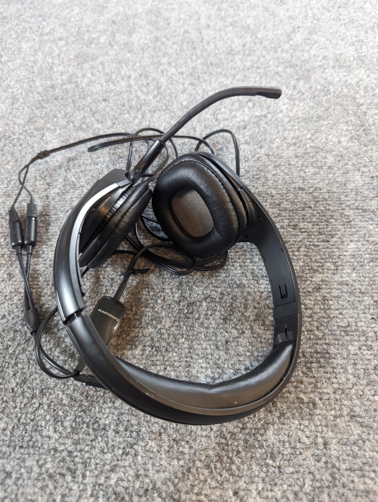 Plantronics Black Headset Headphones A355 Wired