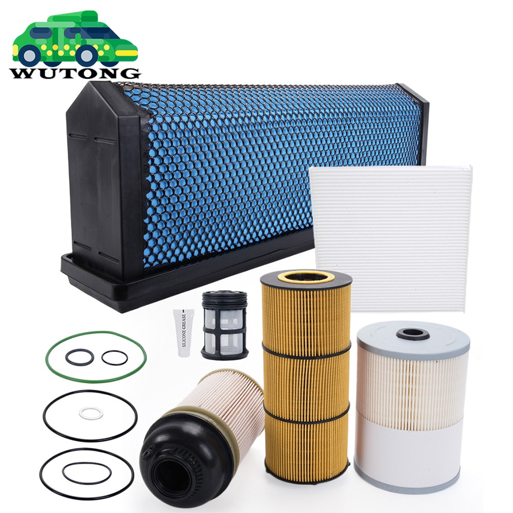 Cabin Air Oil Fuel Filter Kit For Detroit DD13 DD15 DD16 AF27879 P551063 P551005