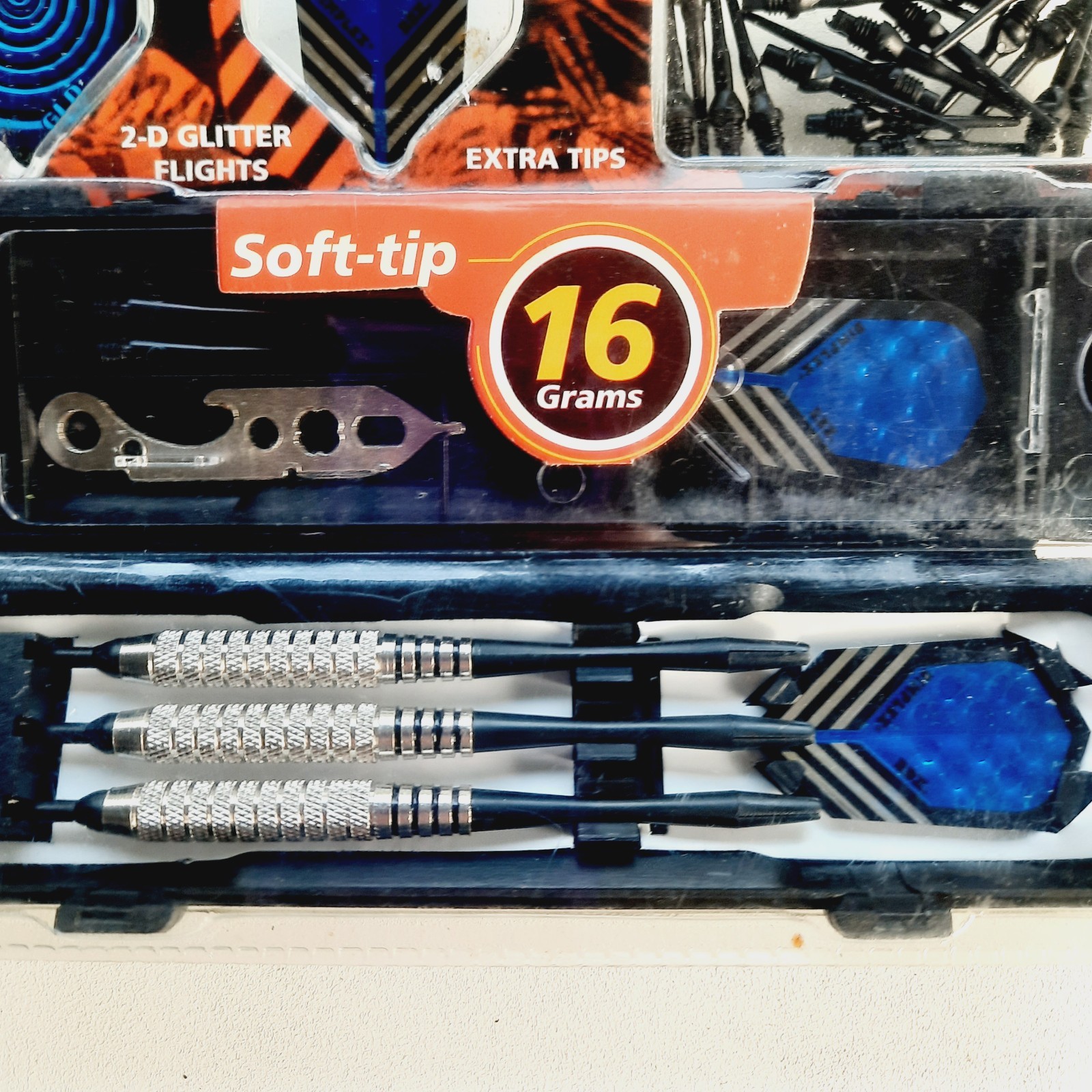 NEW Viper Silver Thunder Soft Tip Darts Set 16g w/ Extra Tips, Flights, Shafts