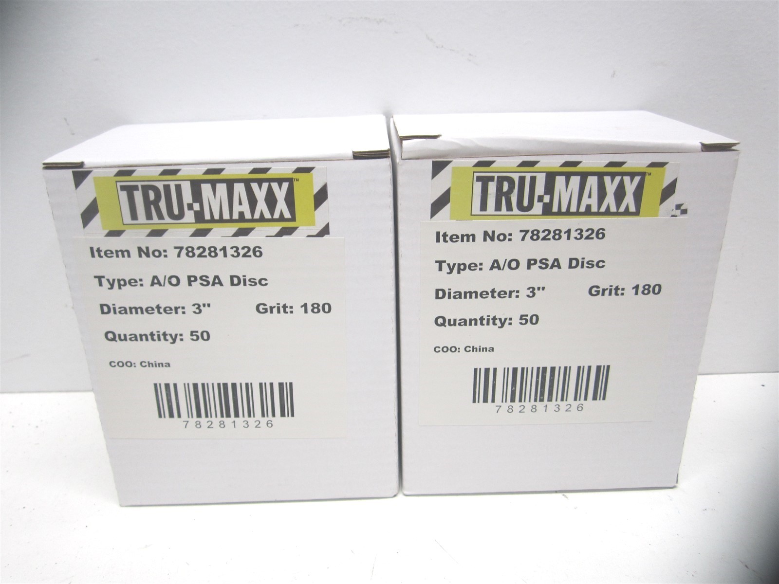 (7000300-180) 3" 180 Grit Very Fine Aluminum Oxide PSA Disc 50ct - Lot of 2