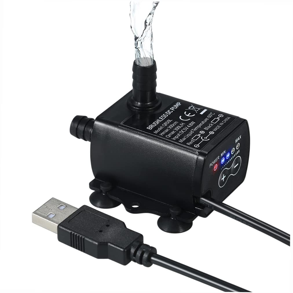 Submersible Water Pump Aquarium Fountain With Flow Adjustment Function And Usb I