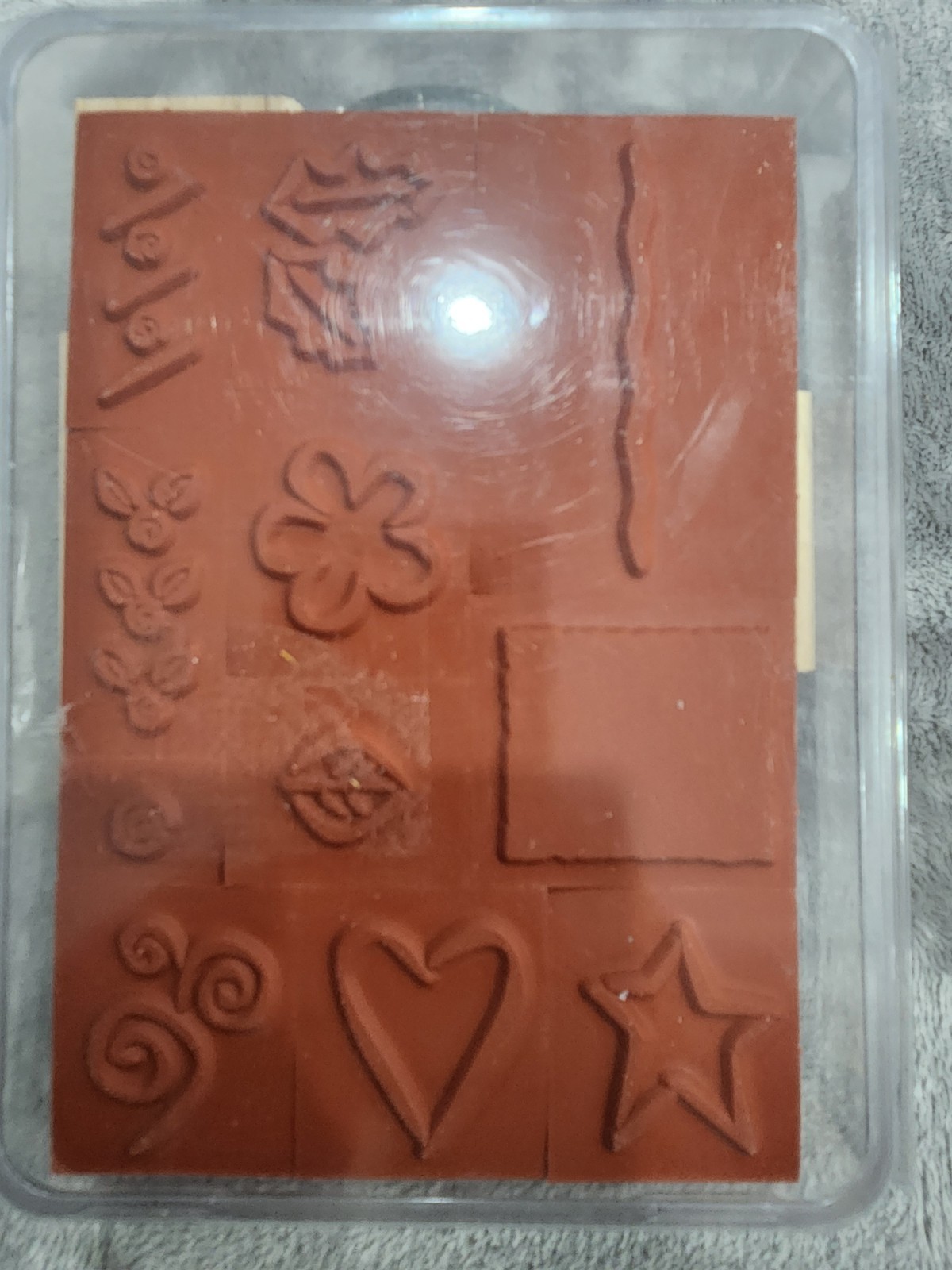 Bold Basics 10 Pc - 2002 Stampin’ Up Wooden Stamp Set