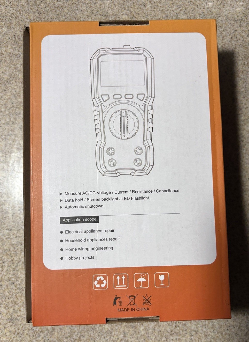 Digital Multimeter - AC 700V, DC 1000V New In Box. Fully Automatic Protection