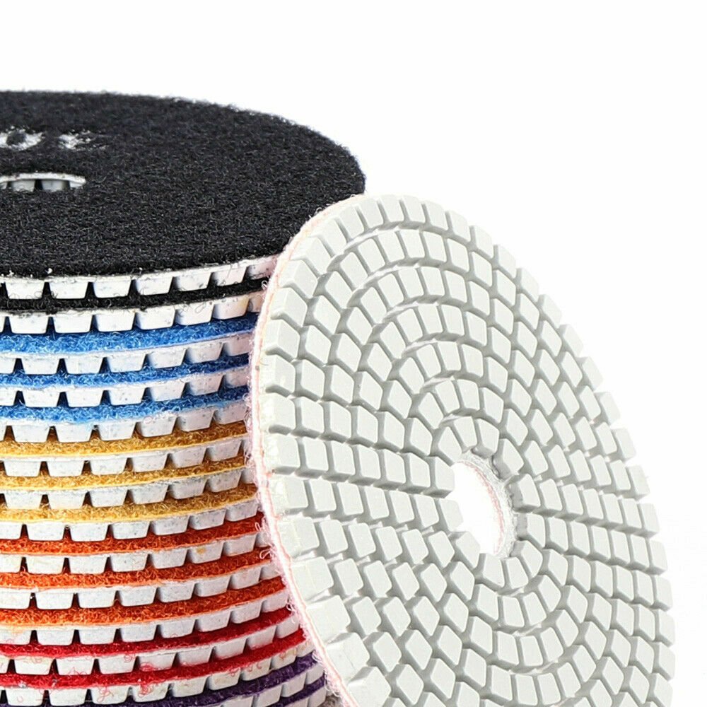 19 Piece 4 Inch Diamond Polishing Pads Sanding Tools For Stone Concrete Tile