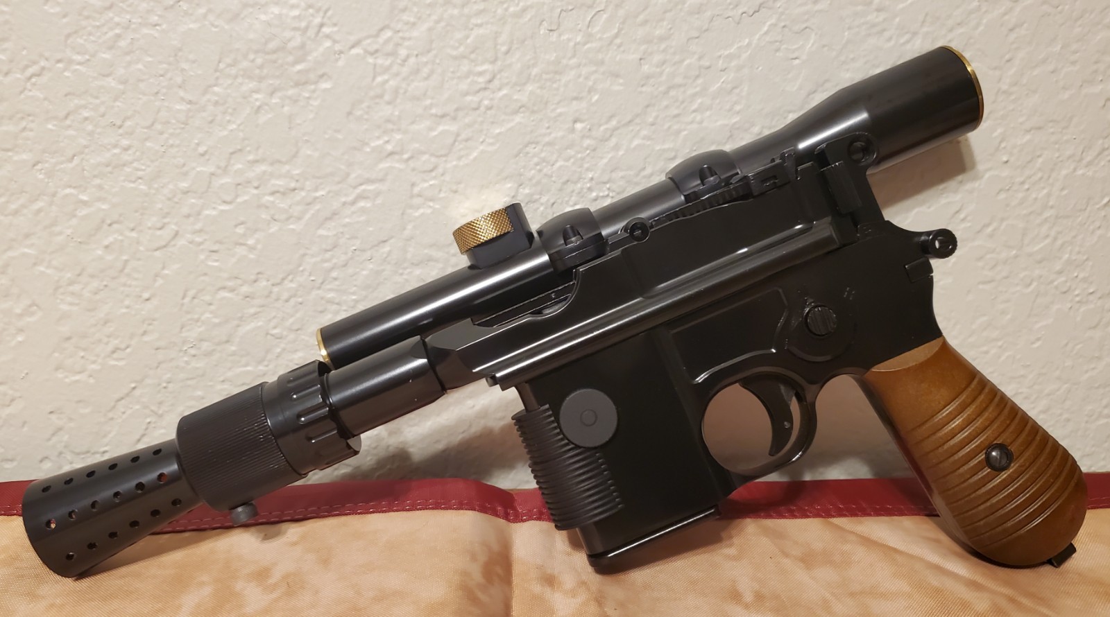 AW Custom K00001 Mauser C96, 6MM, GB. H. Solo  DL-44 Blaster Kit. Airsoft TESTED