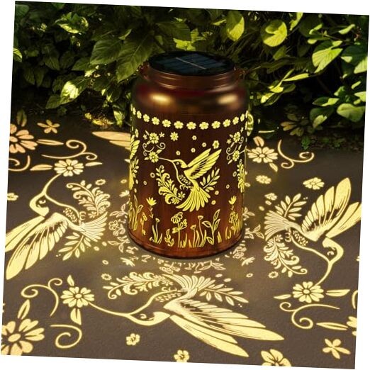 Solar Lanterns Outdoor Waterproof, Garden Decor Gifts for Women Mom Grandma, 1