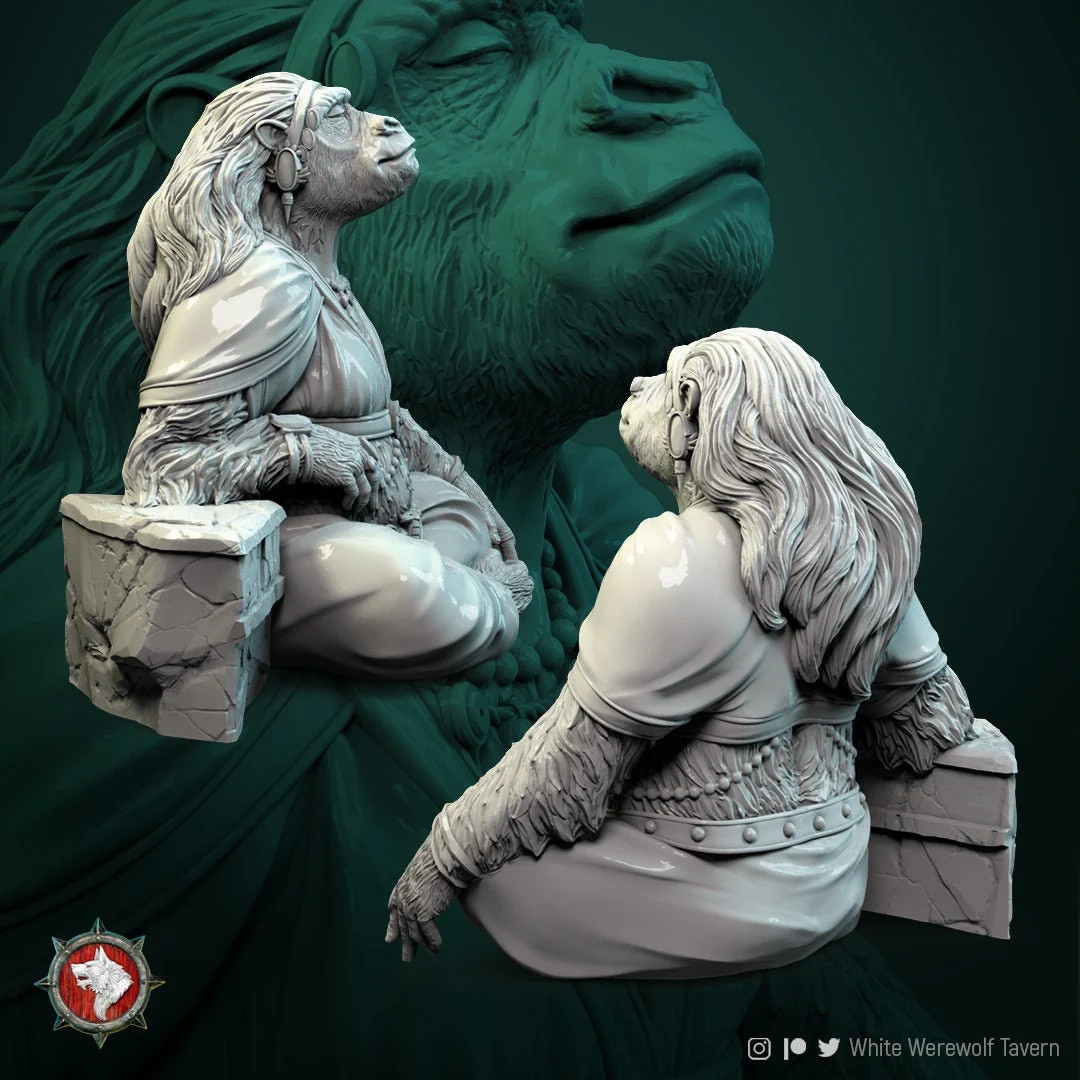 Gorilla Queen - Resin Tabletop Miniature