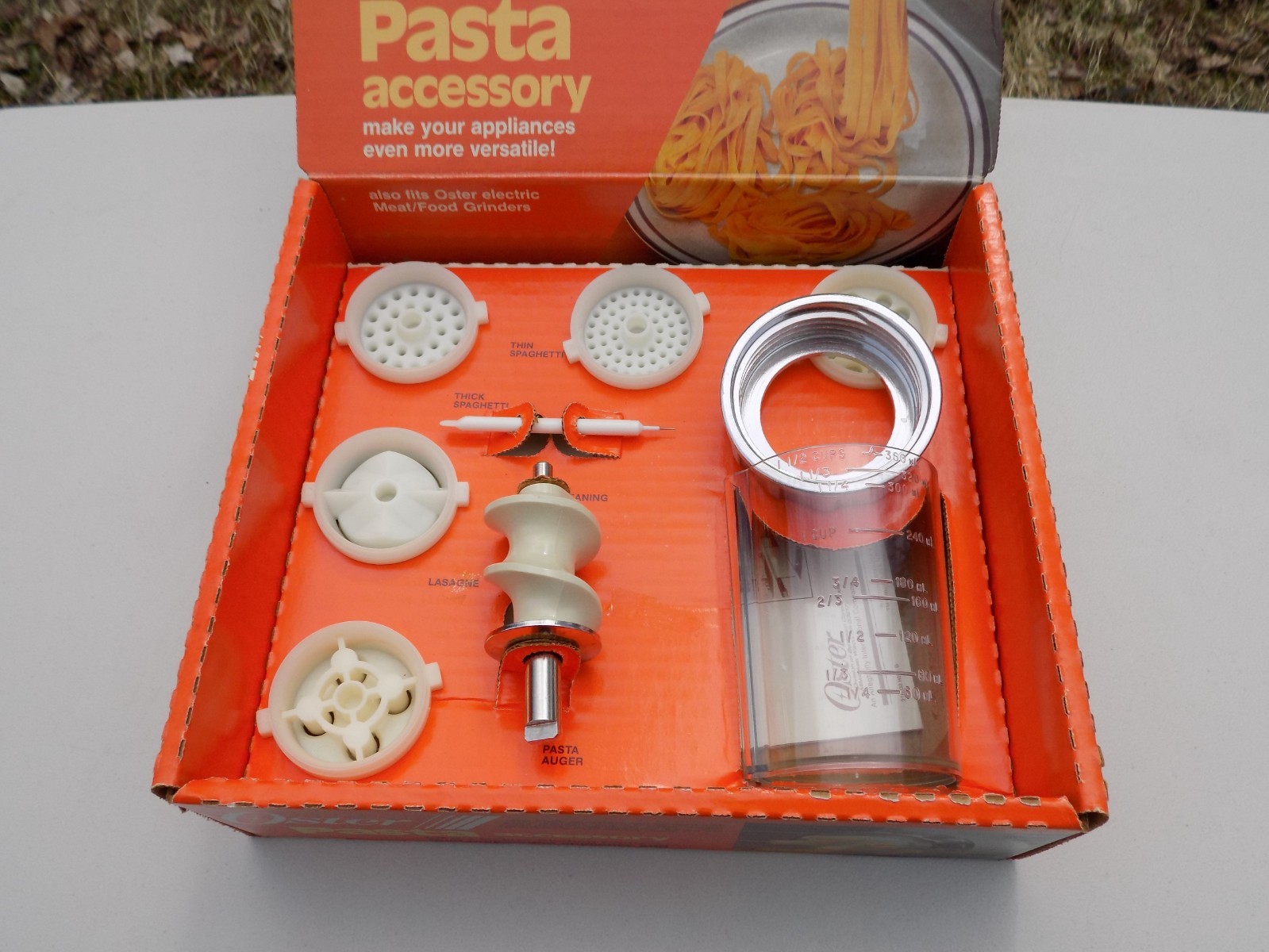 OSTER Kitchen Center Pasta Accessory Kit 939-65 Also Fits OSTER Grinder 1983 EUC
