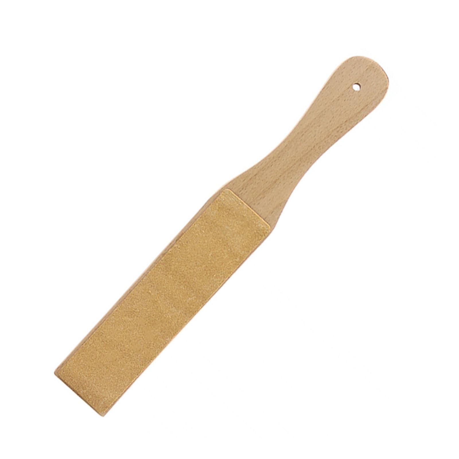 Leather Strop Polishing Board 2 Sided Woodworking Stropping Paddle Block DIY