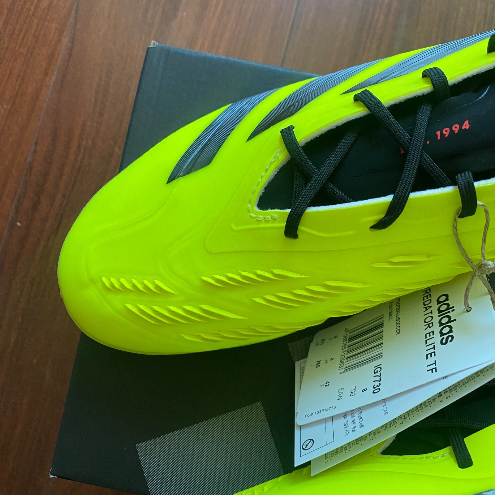 adidas Predator Elite TF Mens Turf Soccer Shoes Solar Yellow ✅Multiple Sizes