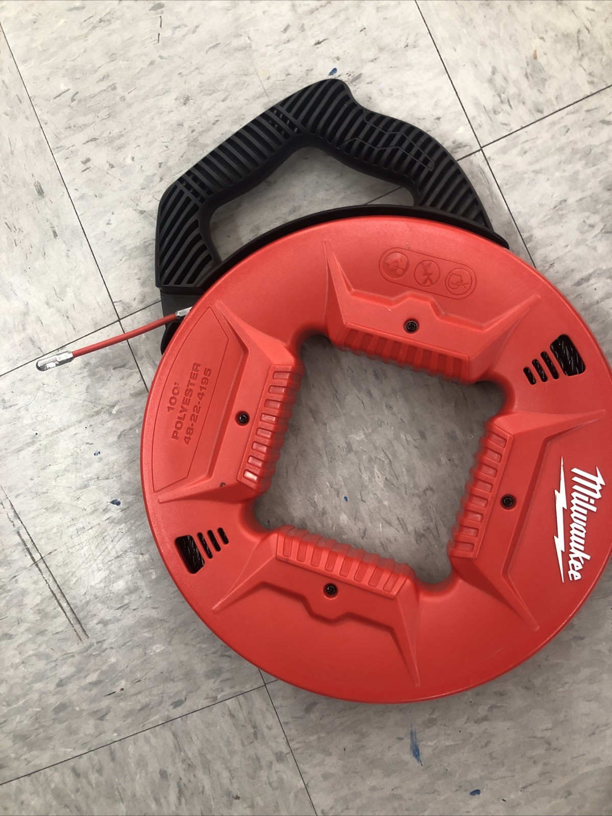Milwaukee 48-22-4195 30m Polyester Fish Tape - Red