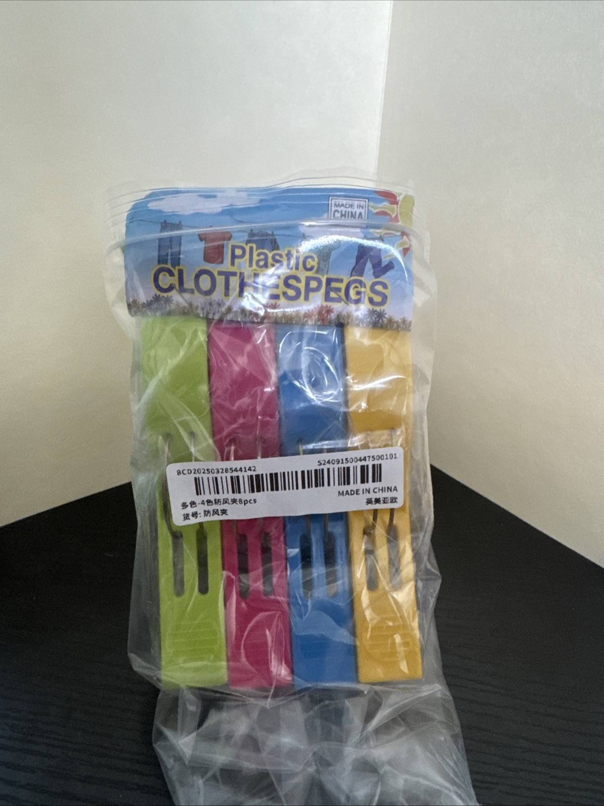 Plastic Clothes Pegs 8 Pack Heavy Duty Plastic Clothes Pegs for Laundry