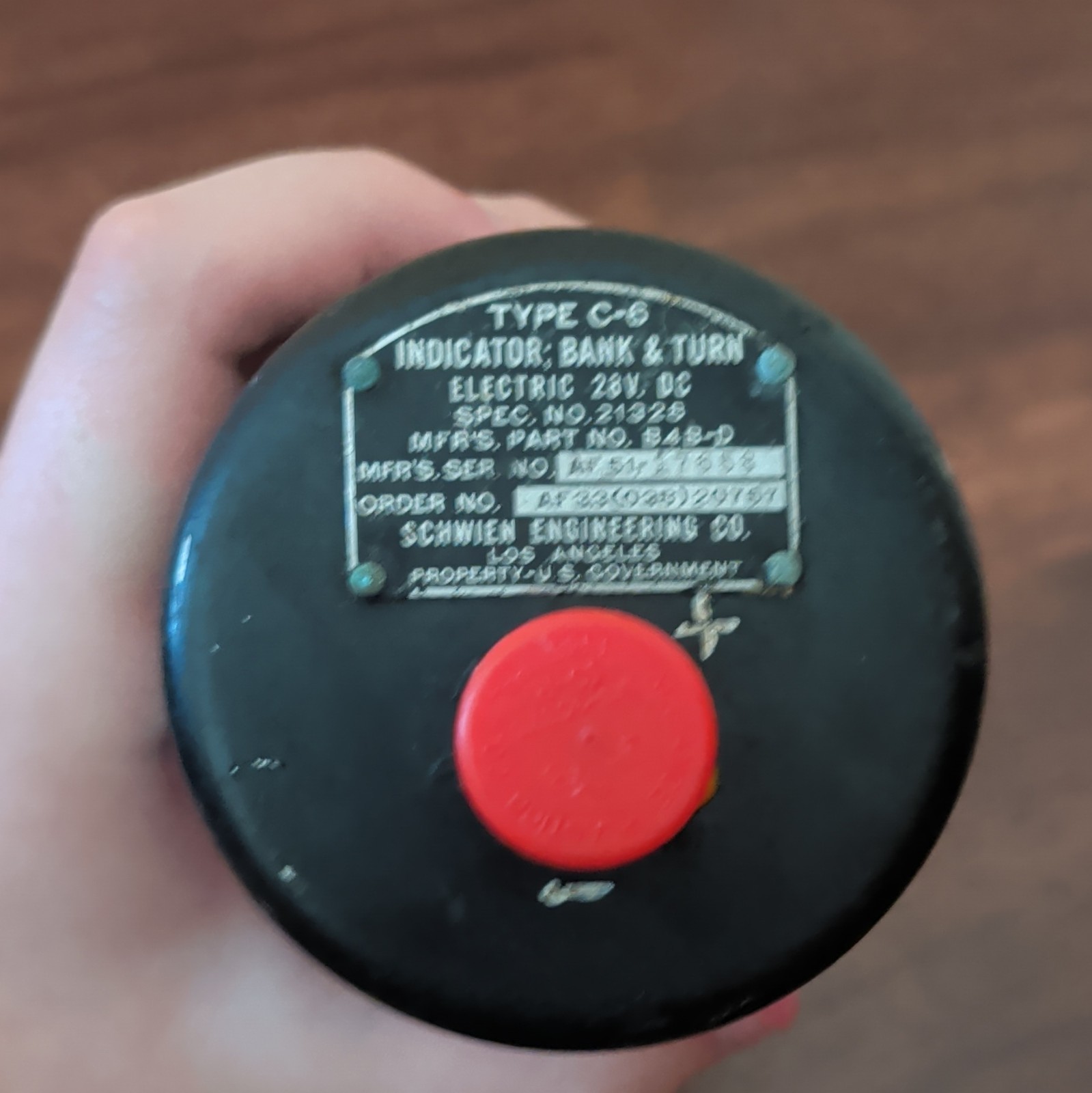 Bank and Turn type C-6 Airplane Part