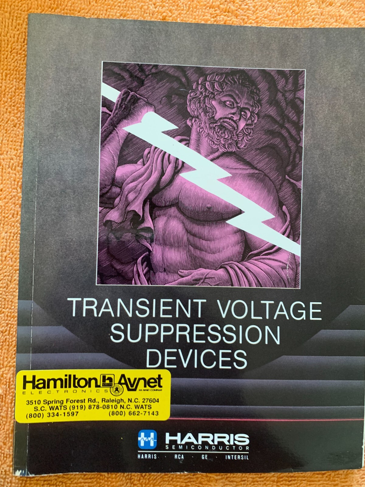 Harris Semiconductor Transient Voltage Suppression Devices Book 1990