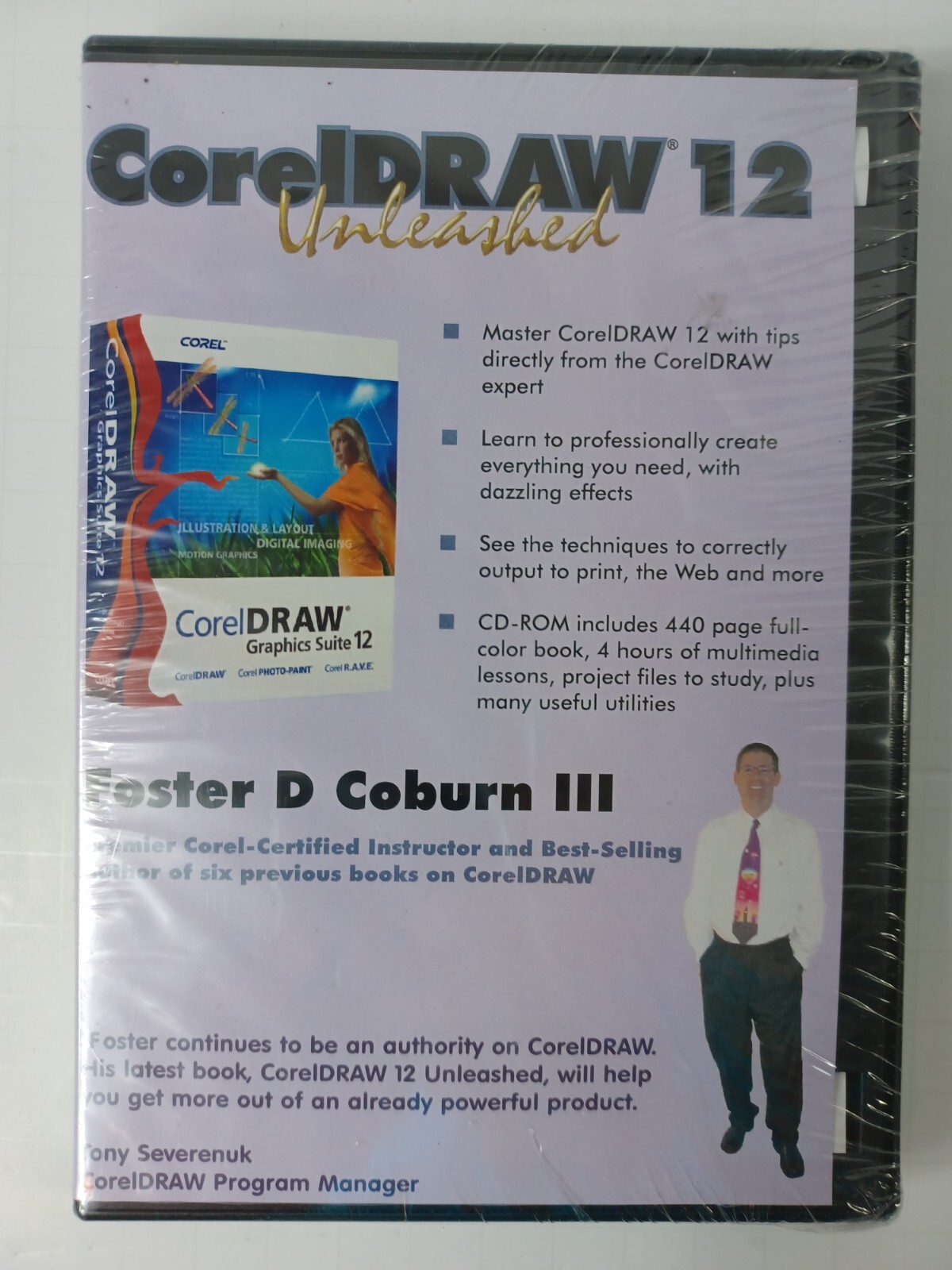 CorelDRAW 12 Unleashed ~ Multimedia CD Rom eBook Foster D. Coburn III New Sealed
