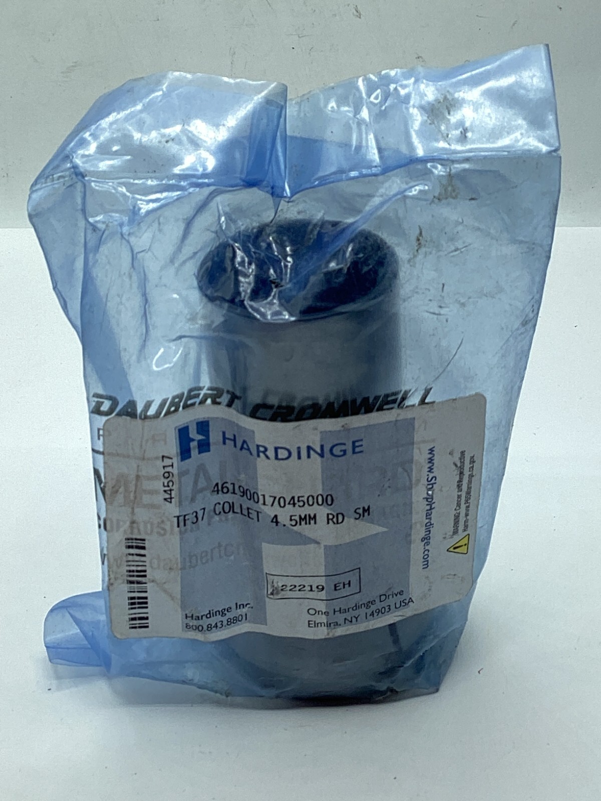 OEM Hardinge 46190017045000 TF37 Collet 4.5MM RD SM 22219 EH 445917