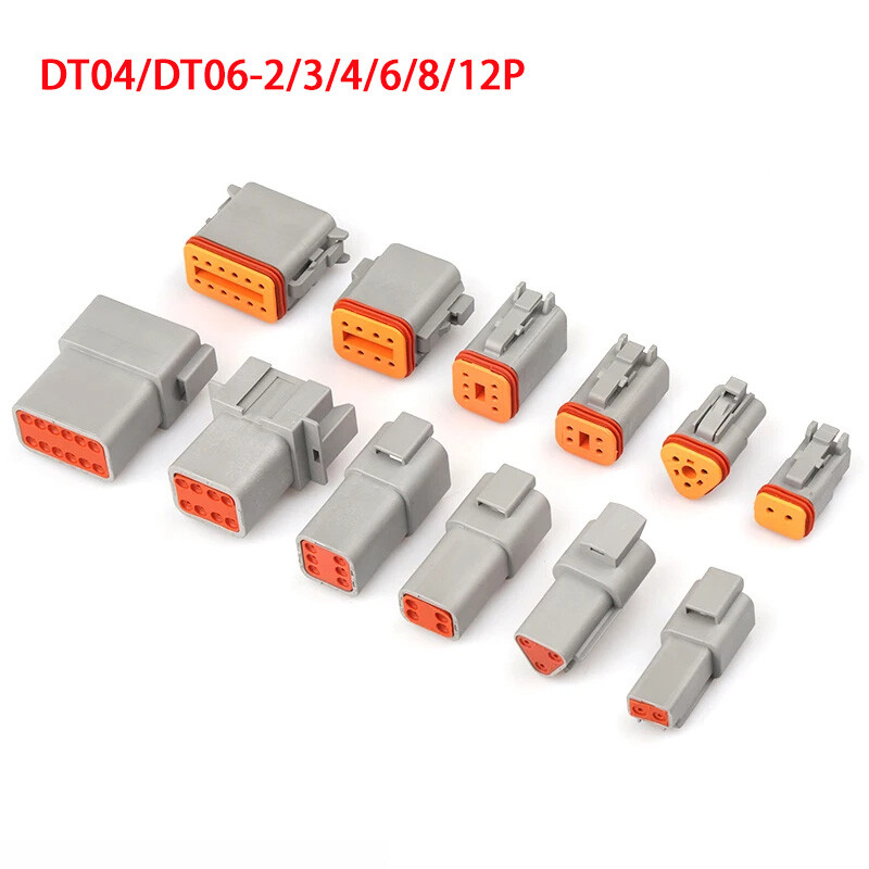 Deutsch DT04 DT06-2 3 4 6 8 12 Pin Male Female Car Connector Kit Waterproof Plug