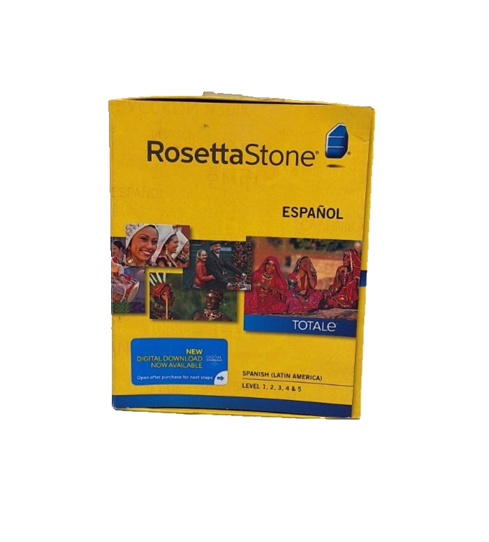 Rosetta Stone Español Spanish (Latin America) Levels 1-5 Language Course Boxed