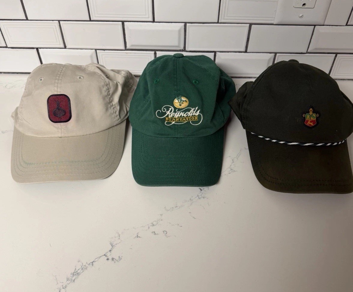 Lot Of GA Golf Course Hat Cap Ohoopee Match Club Sea Island American Needle USA