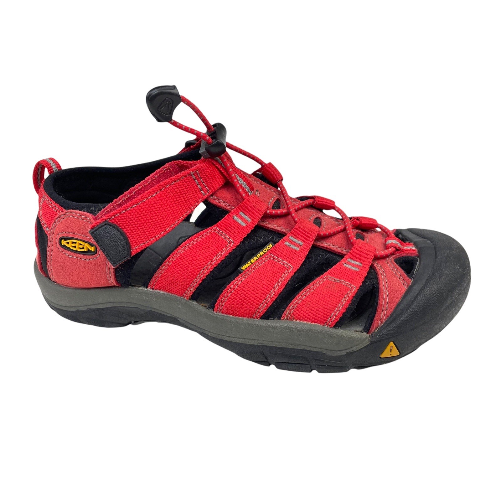 KEEN Big Kid's Newport H2 Sandal red Sz 4 Hook And Loop