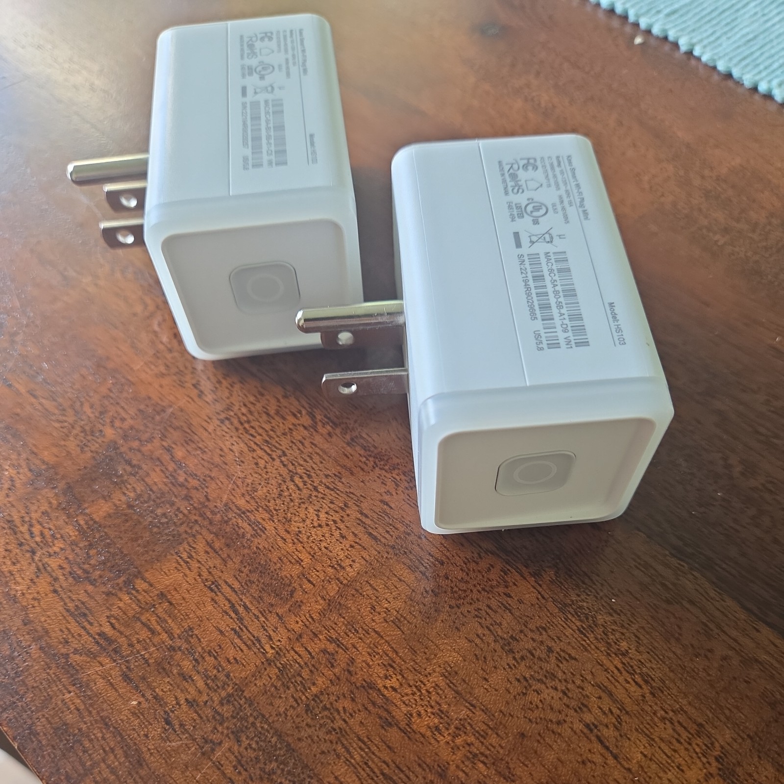 (Qty 2) TP- Link Kasa Wi-Fi Smart Plugs Mini HS103