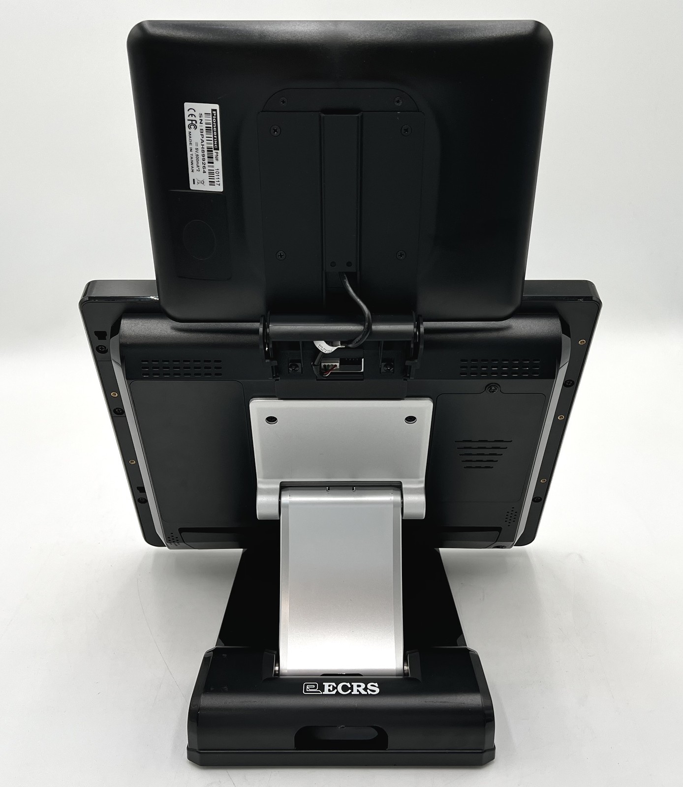 ECRS Freedom Panel Touchscreen POS w/ Small Screen Attached *No OS or HDD/SSD*