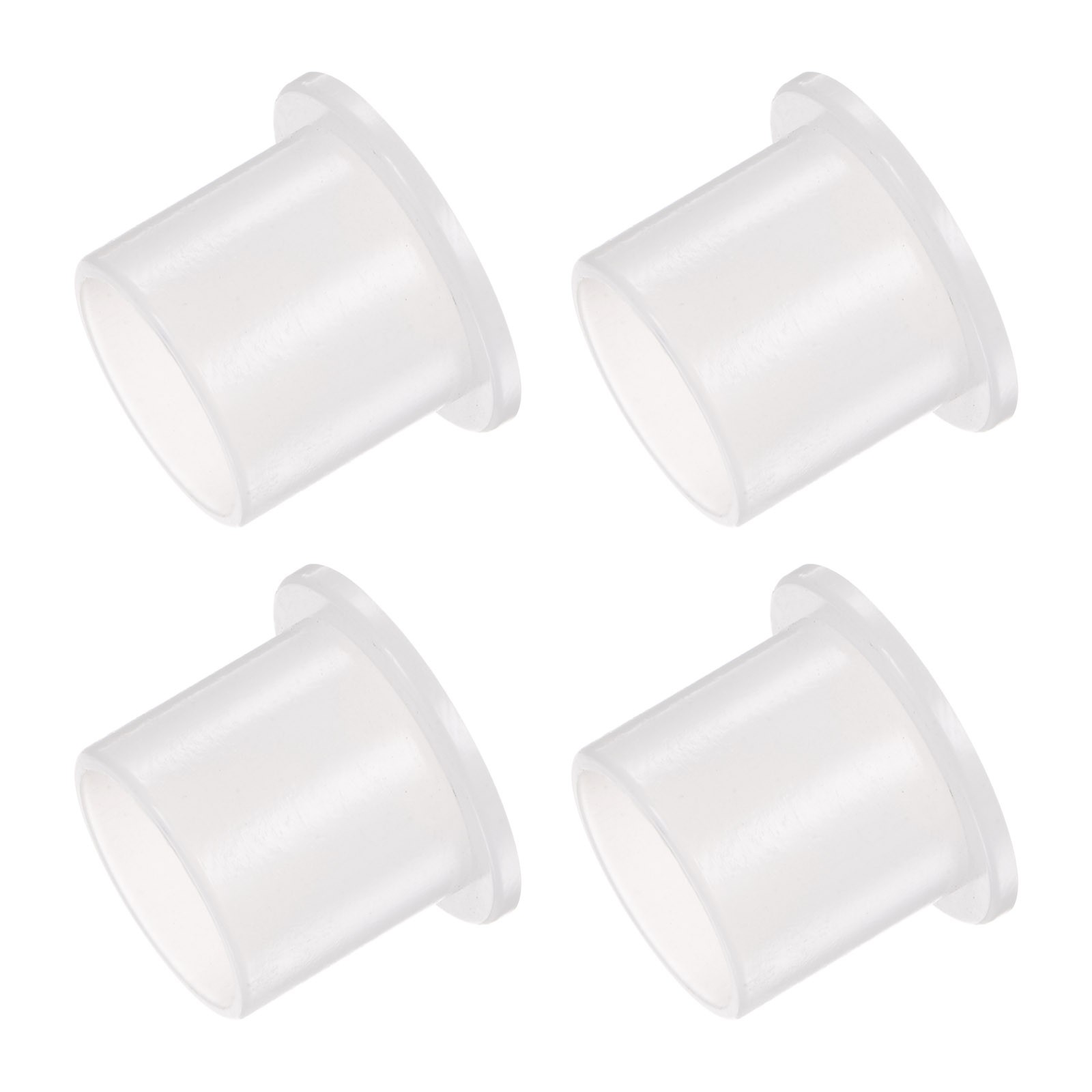 4pcs Nylon Flanged Sleeve Bearings [20.1mm Bore x 23mm OD x 22mm Length] White