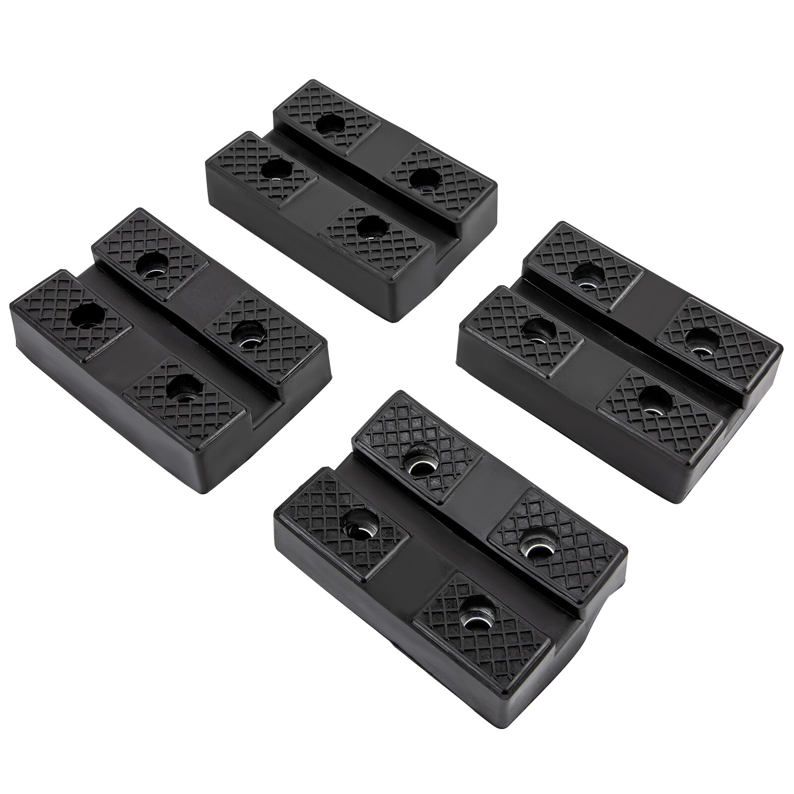 4Pcs Rectangular Rubber Arm Pads Lift Pad Auto Lift Car Truck Hoist Heavy Duty
