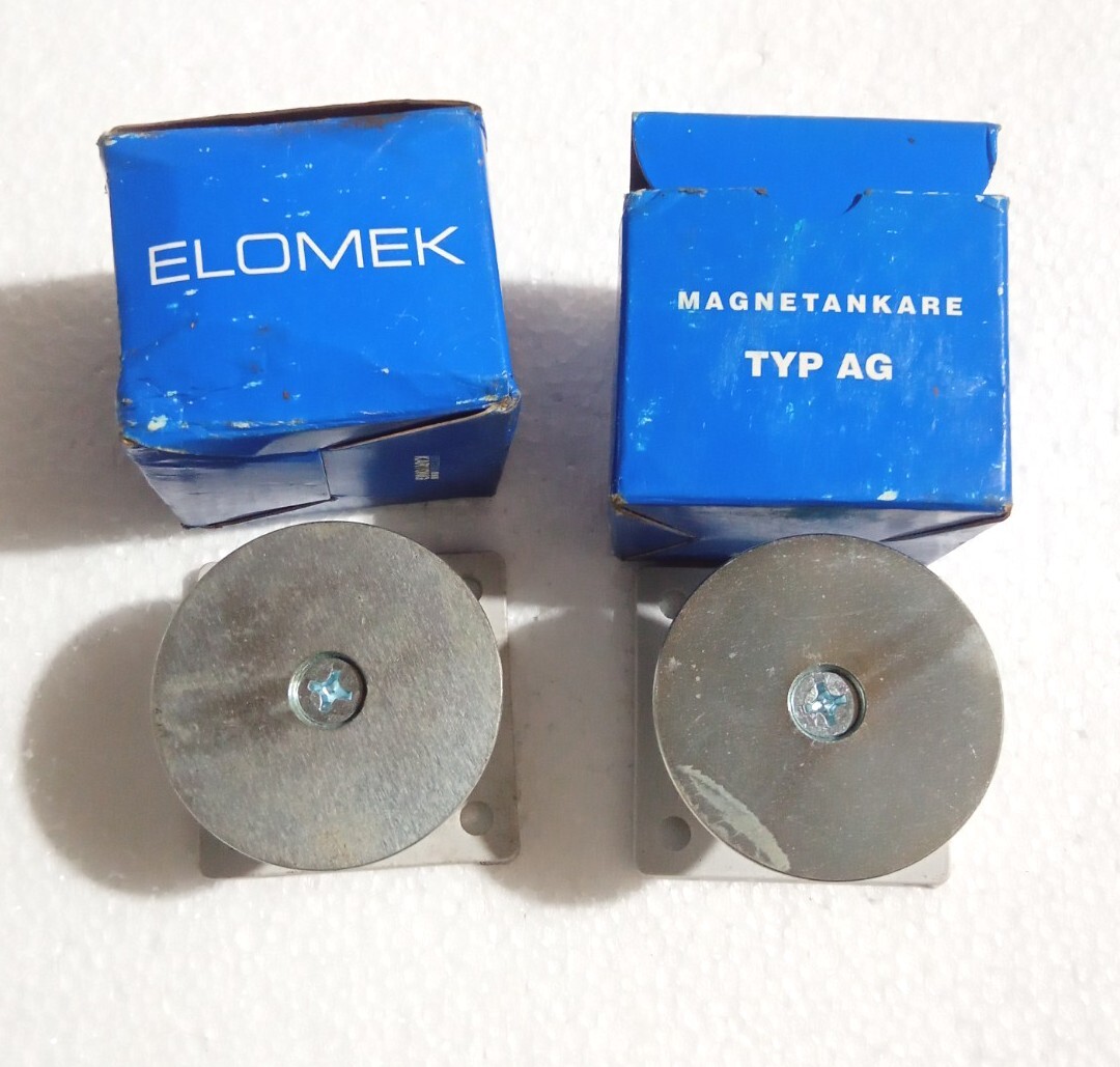 LOT OF 2 PC ELOMEK TYPE AG DOOR HOLDER ARMATURE ONLY FOR 710 711 712 GP GPT GPM