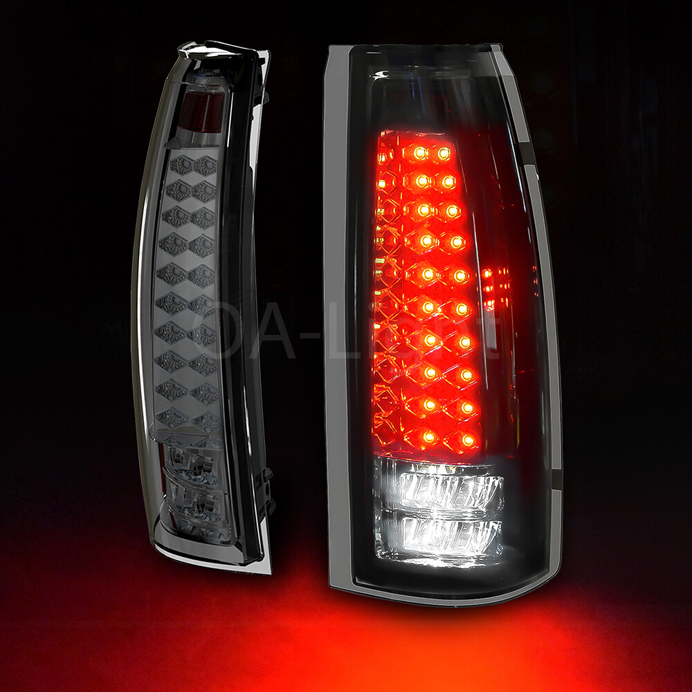 LED Tail Lights For Chevy GMC 1988-99 C/K Silverado Suburban Sierra Tahoe Smoked