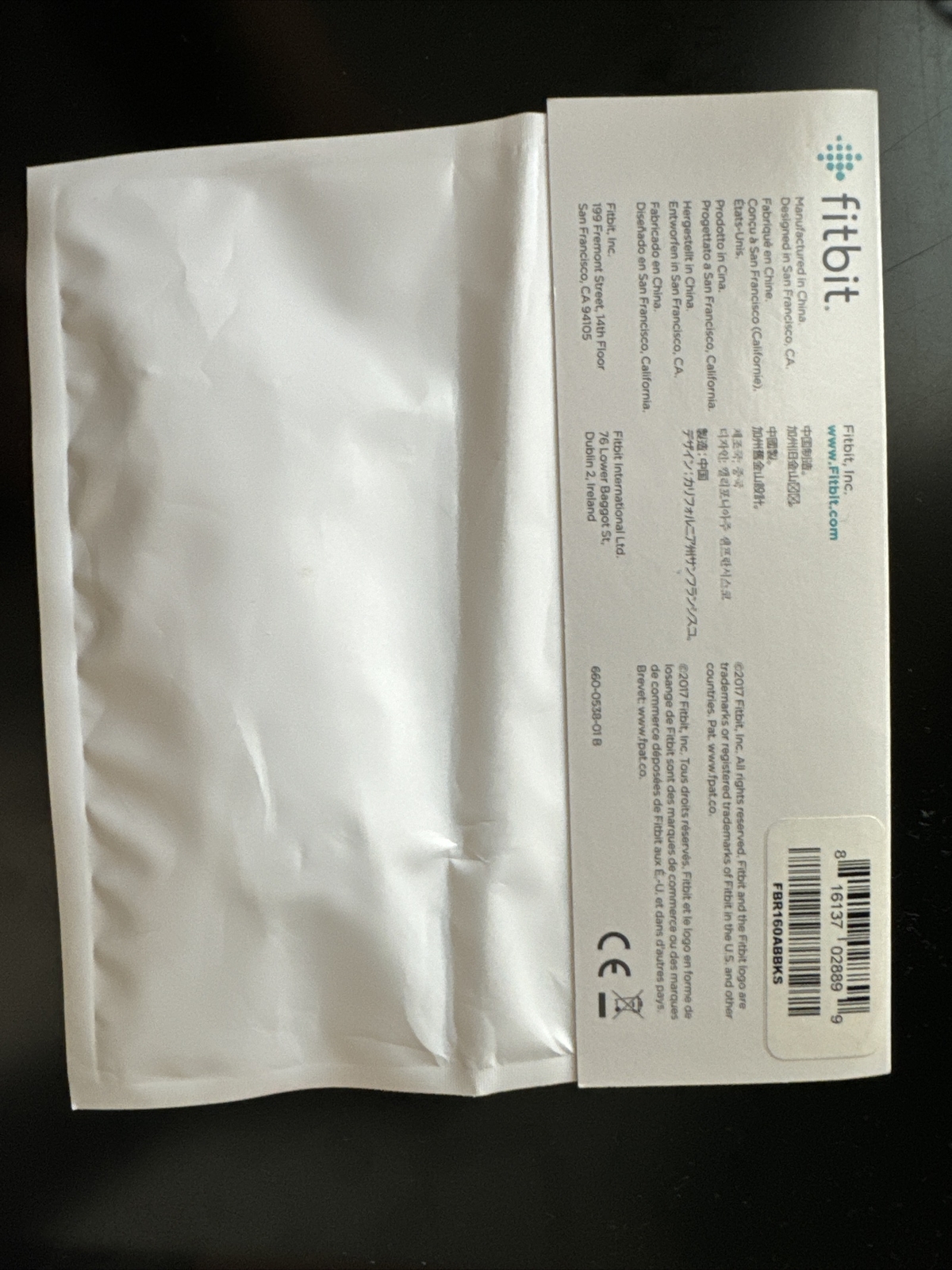Fitbit Leather Large Band - Black