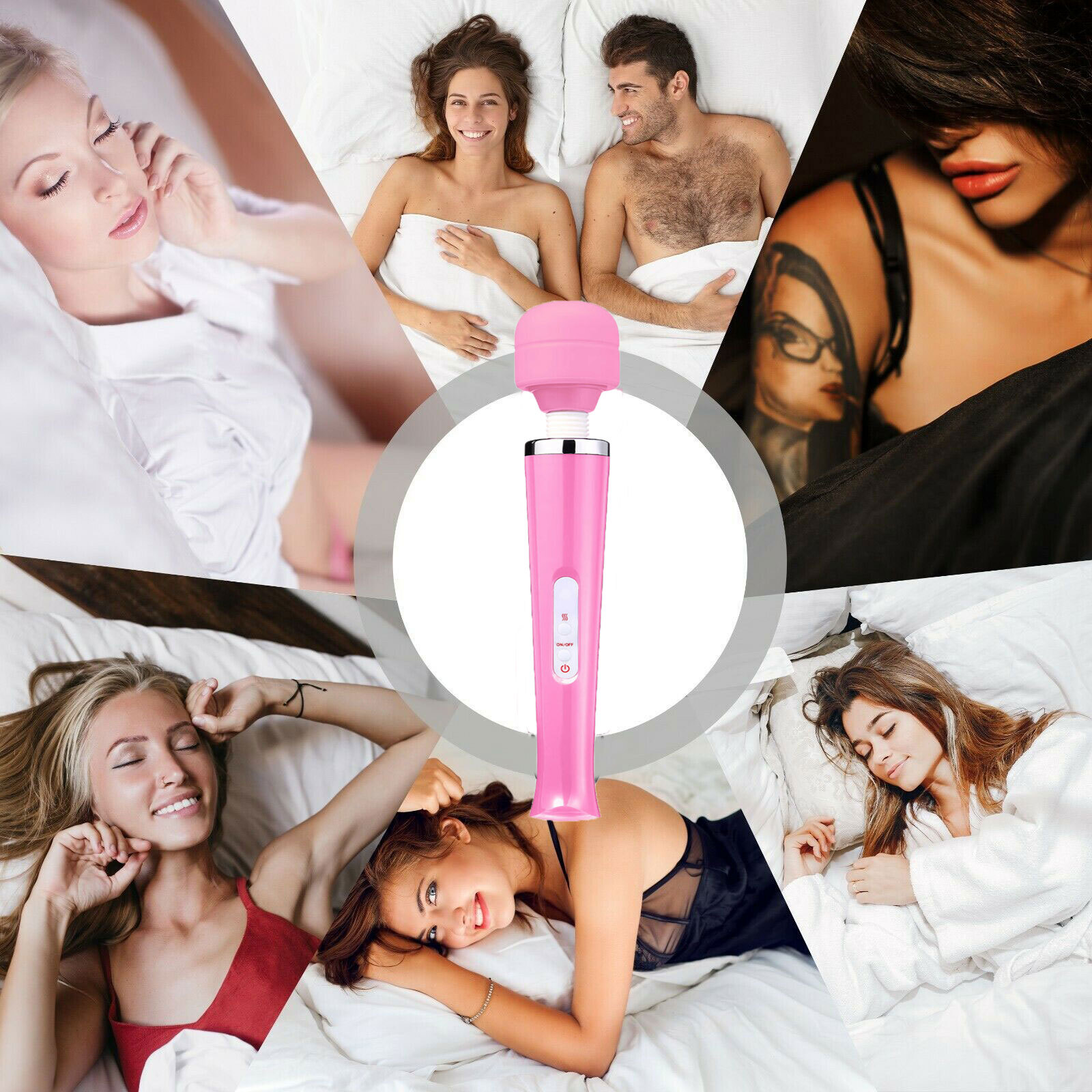 20 speed/10 vibration Handheld Vibrating Massager Wand Full Body Massage Stick