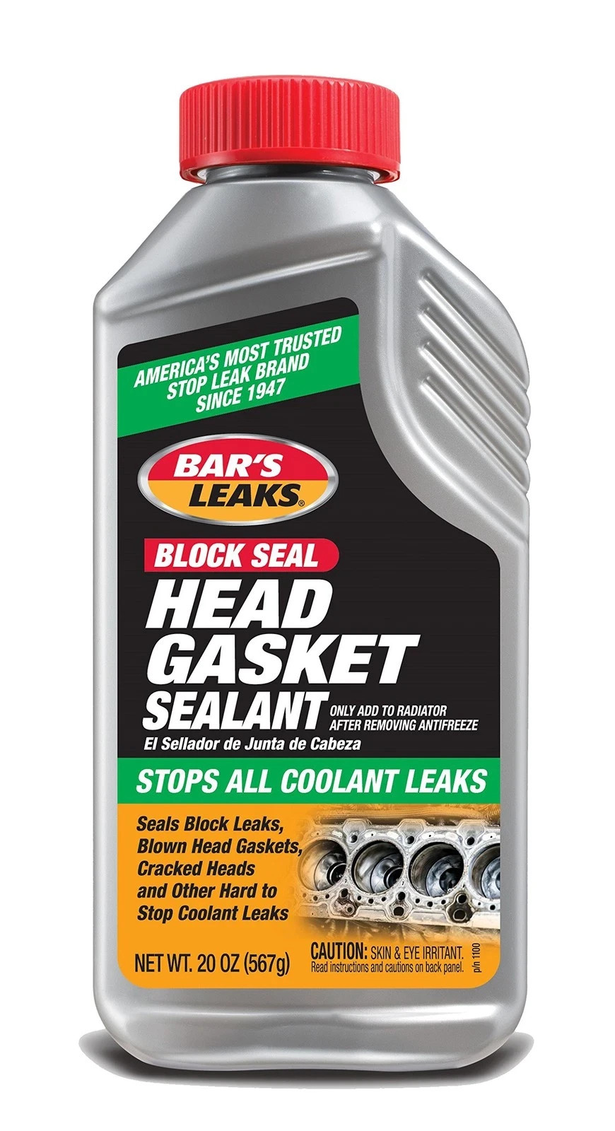 NEW! Bar's Leaks LARGE 20 oz Head Gasket Sealant Repair -Stops all coolant leaks