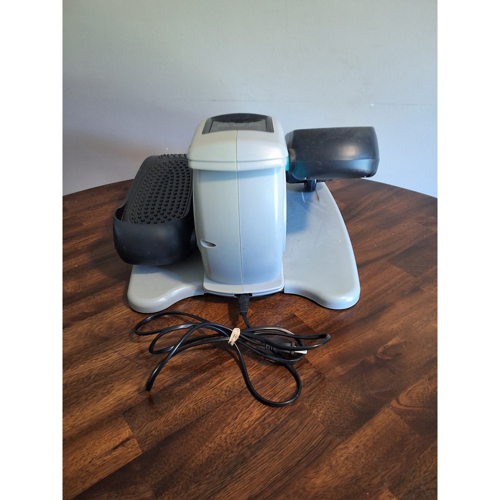 ANCHEER Under Desk Elliptical Machine Electric Pedal Exerciser Silver Black