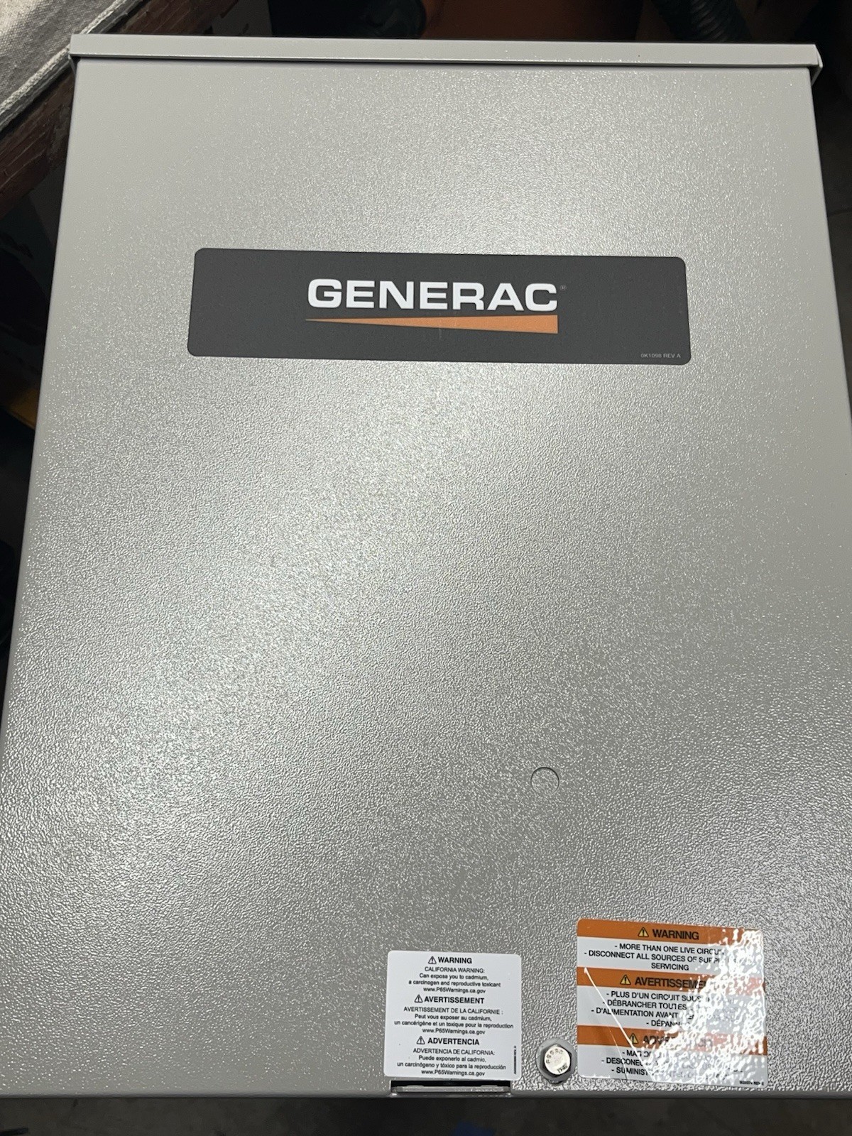 Generac ATS RXSC100A Automatic Transfer Switch 120/240 Volt 60 Hz