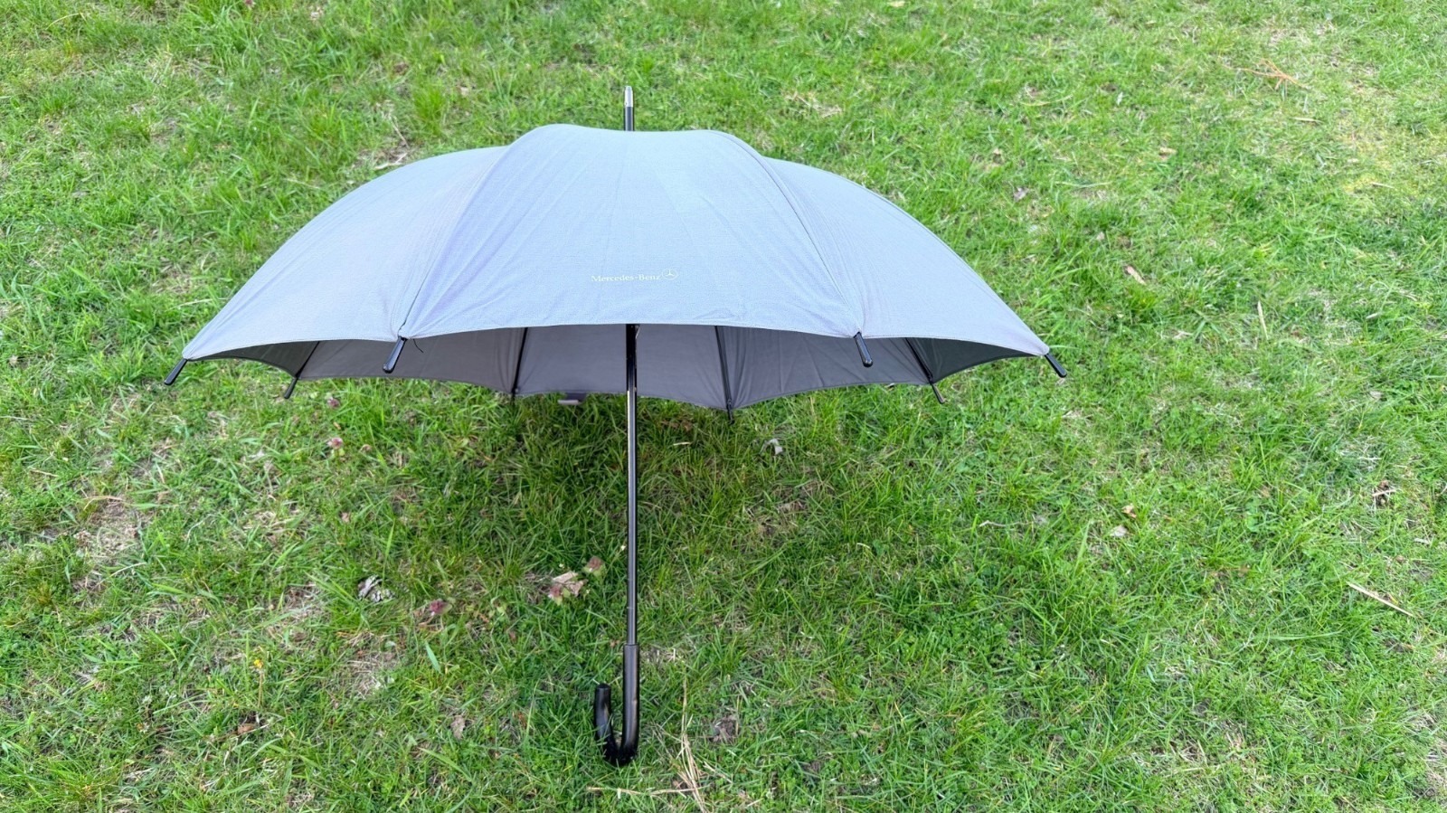 Mercedes-Benz Large Gray Umbrella With Logo Design Made In USA Durable Fabric