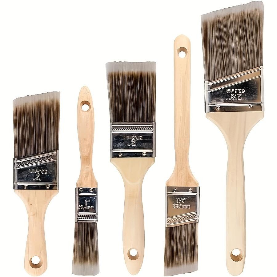 5pcs High Quality Paint Brush Bbq Brush for Barbecues Furniture Handle and Wall