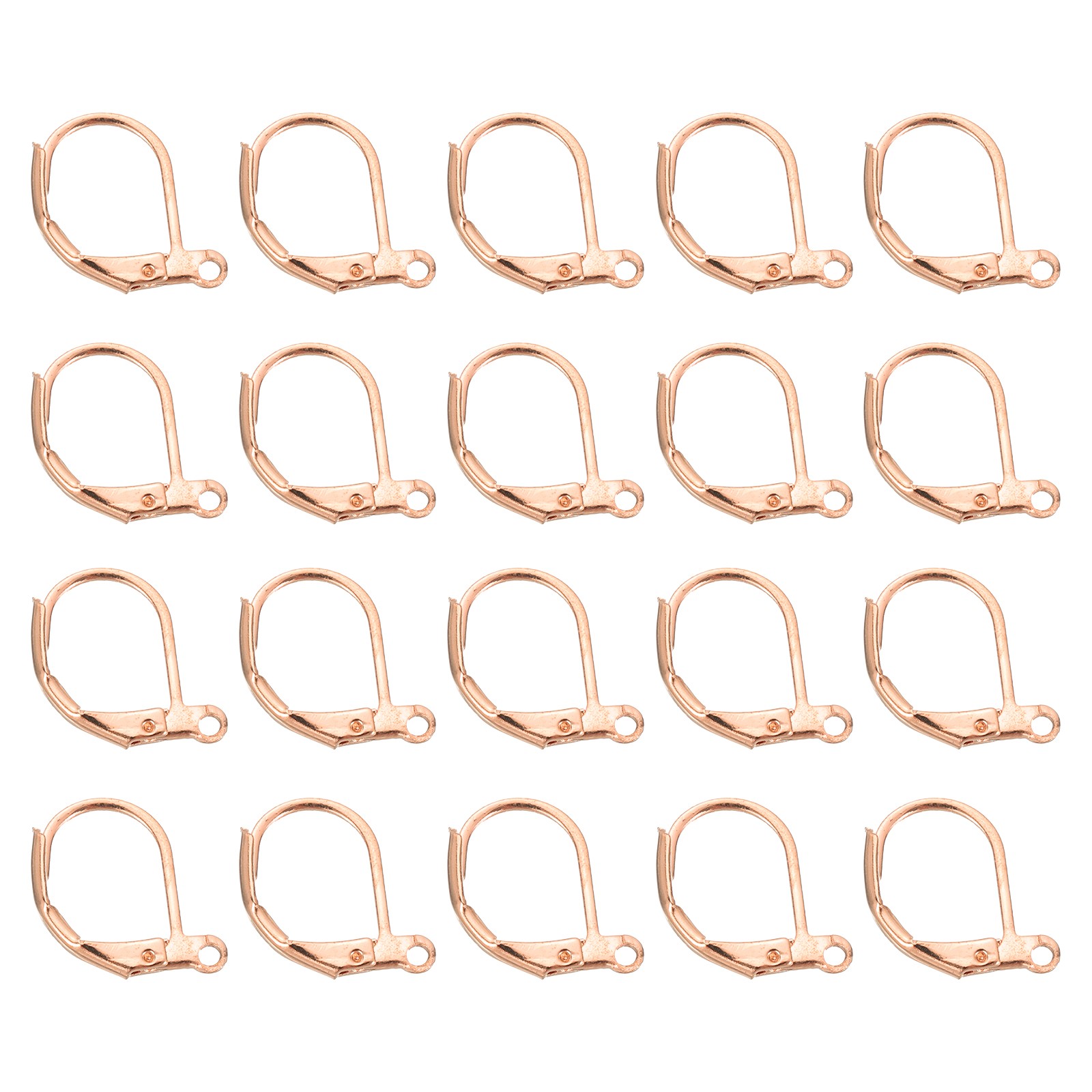 20Pcs LeverBack Earring Hooks French Ear Wire Earring Hook Rose Gold]