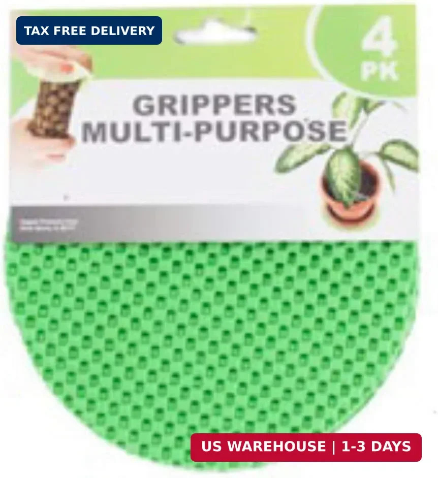 Regent Round Multi-Purpose Jar Gripper Pad Bottle Lid Opener, 4 Piece Set, Color