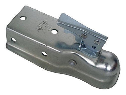 RAM CT3003Z Straight Tongue Coupler - 2 Inch Ball - 3 Inch Square Tongue - Zinc