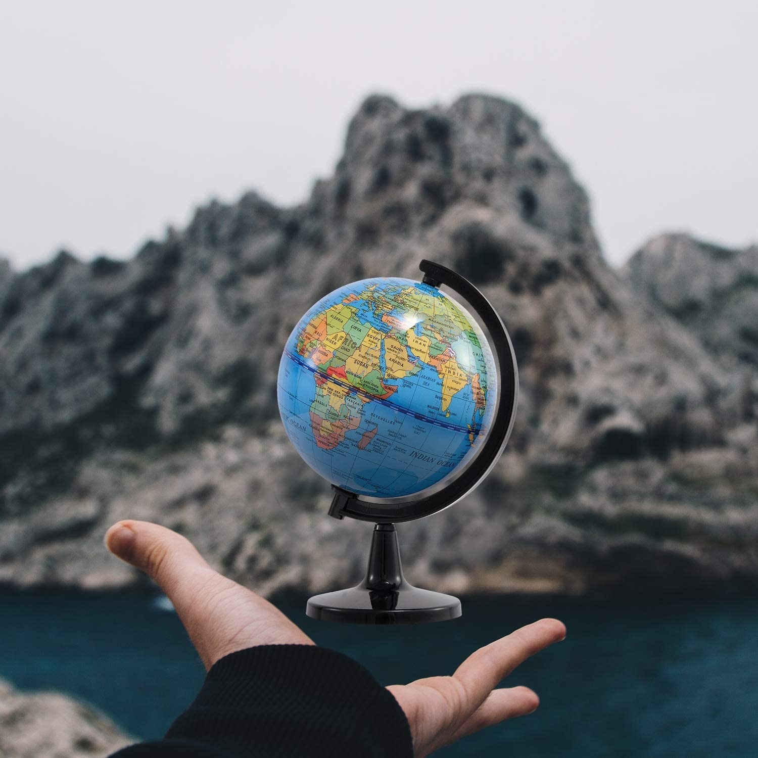 4'' World Globe Kids Learning Educational Rotating World Map Globes Mini Size