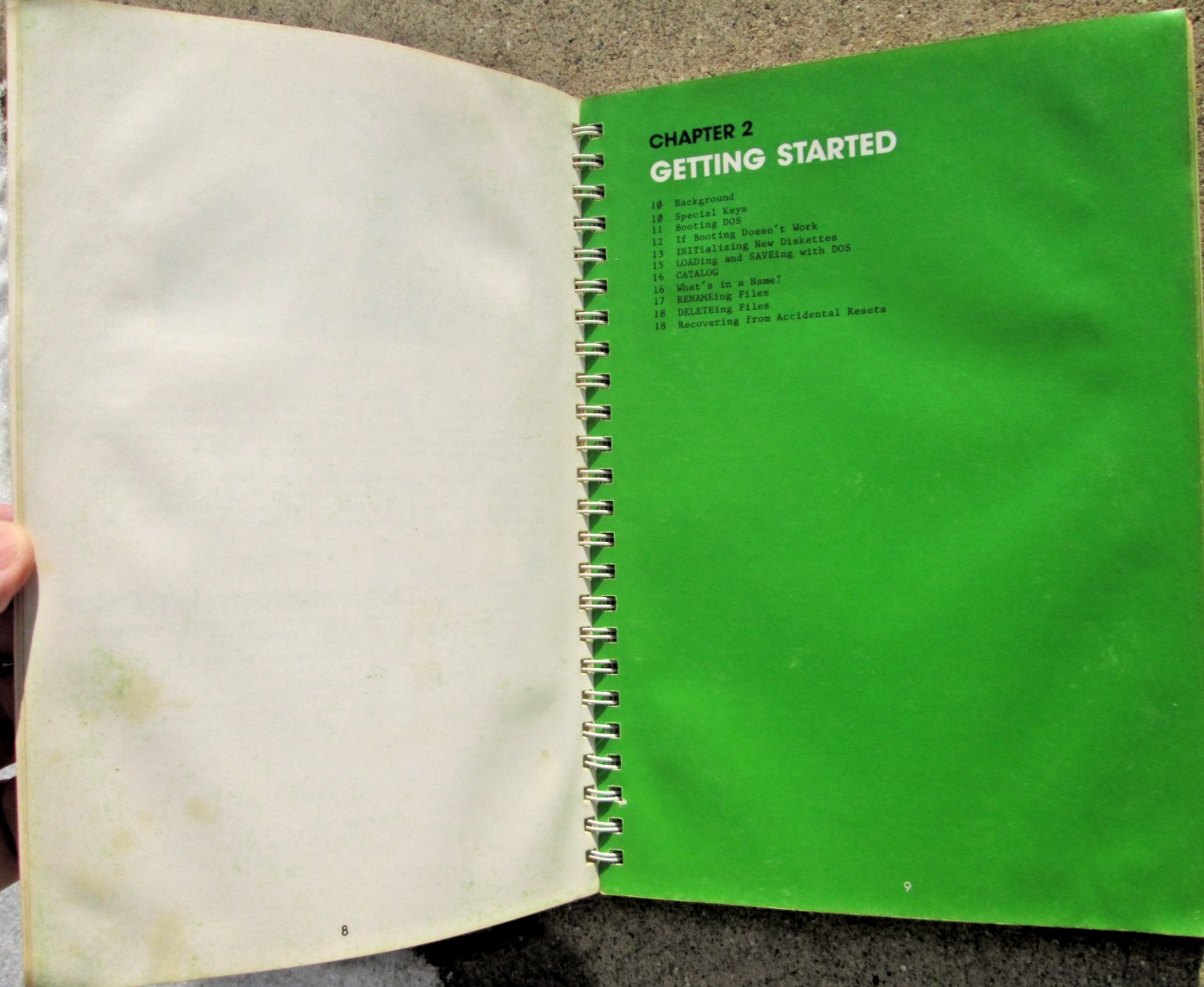 Apple II The DOS Manual Disc Operating System 1981 Spiral Bound Paperback PC