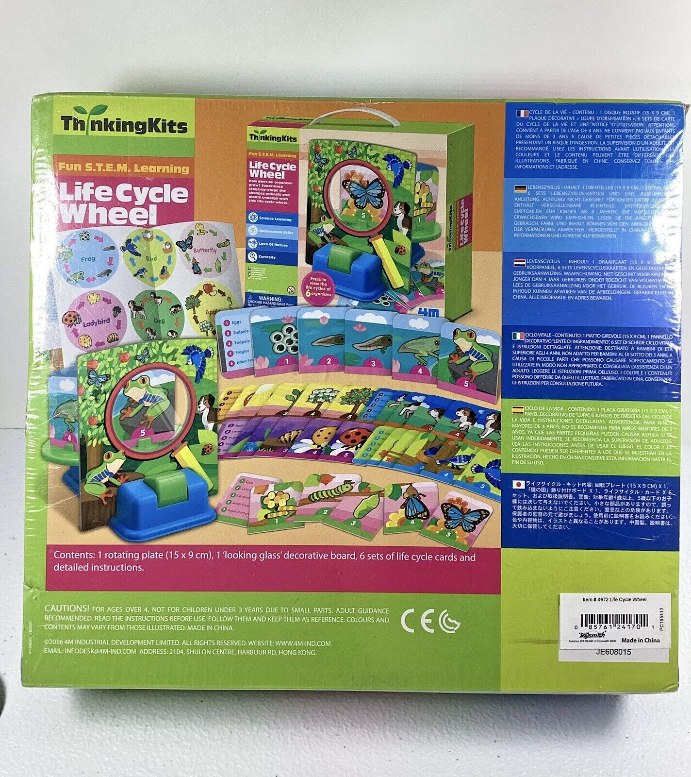 Thinking Kids Life Cycle Wheel STEM Learning Science Observation Educational