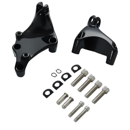 Rear Passenger Foot Pegs Fit Harley Sportster XL883 1200 Mount Gloss Black
