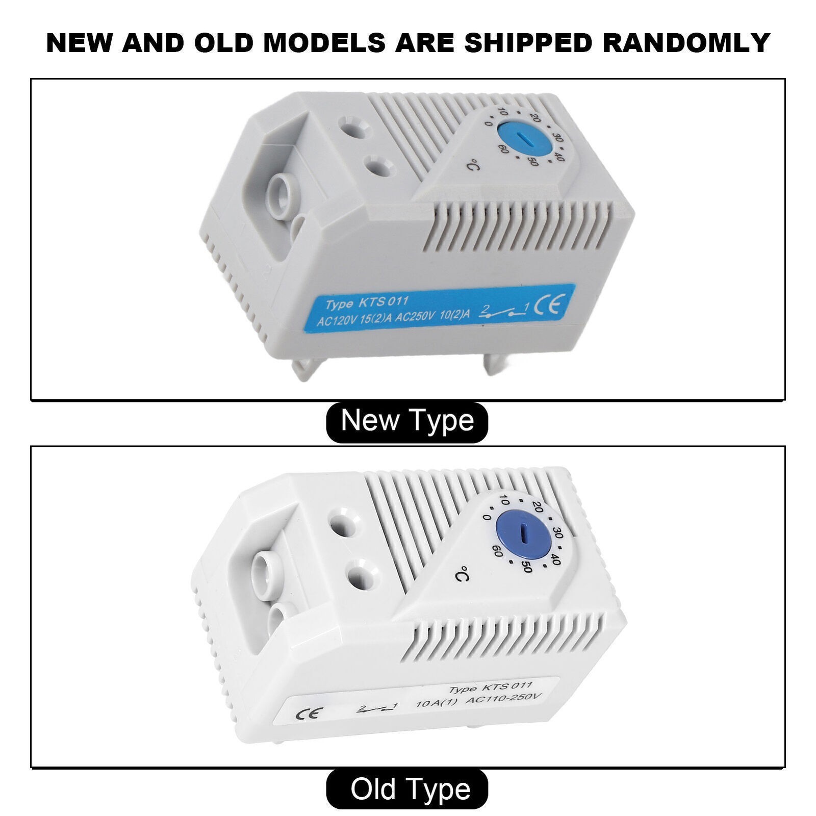 1Pc 0-60℃ Adjustable Electric Mechanical Thermostat Temperature Controller