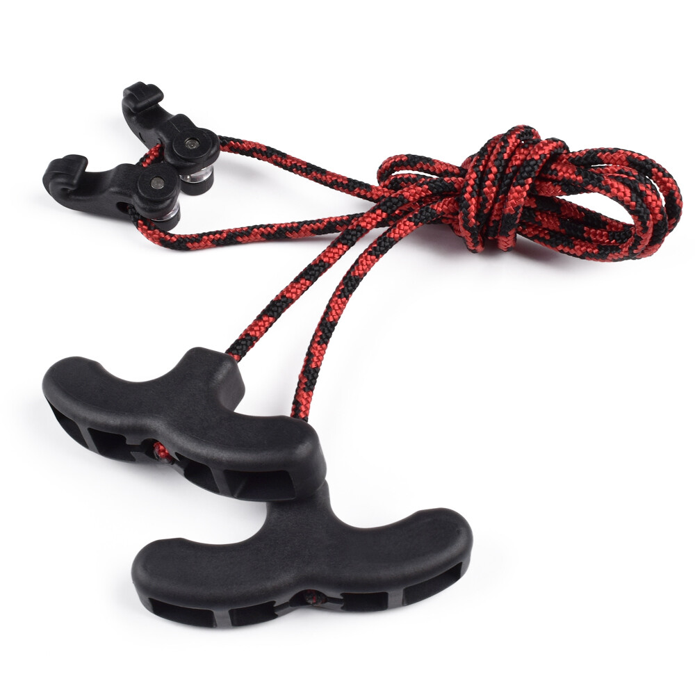 1X Crossbow Cocking Device Rope Double Handles String Puller Archery Tool