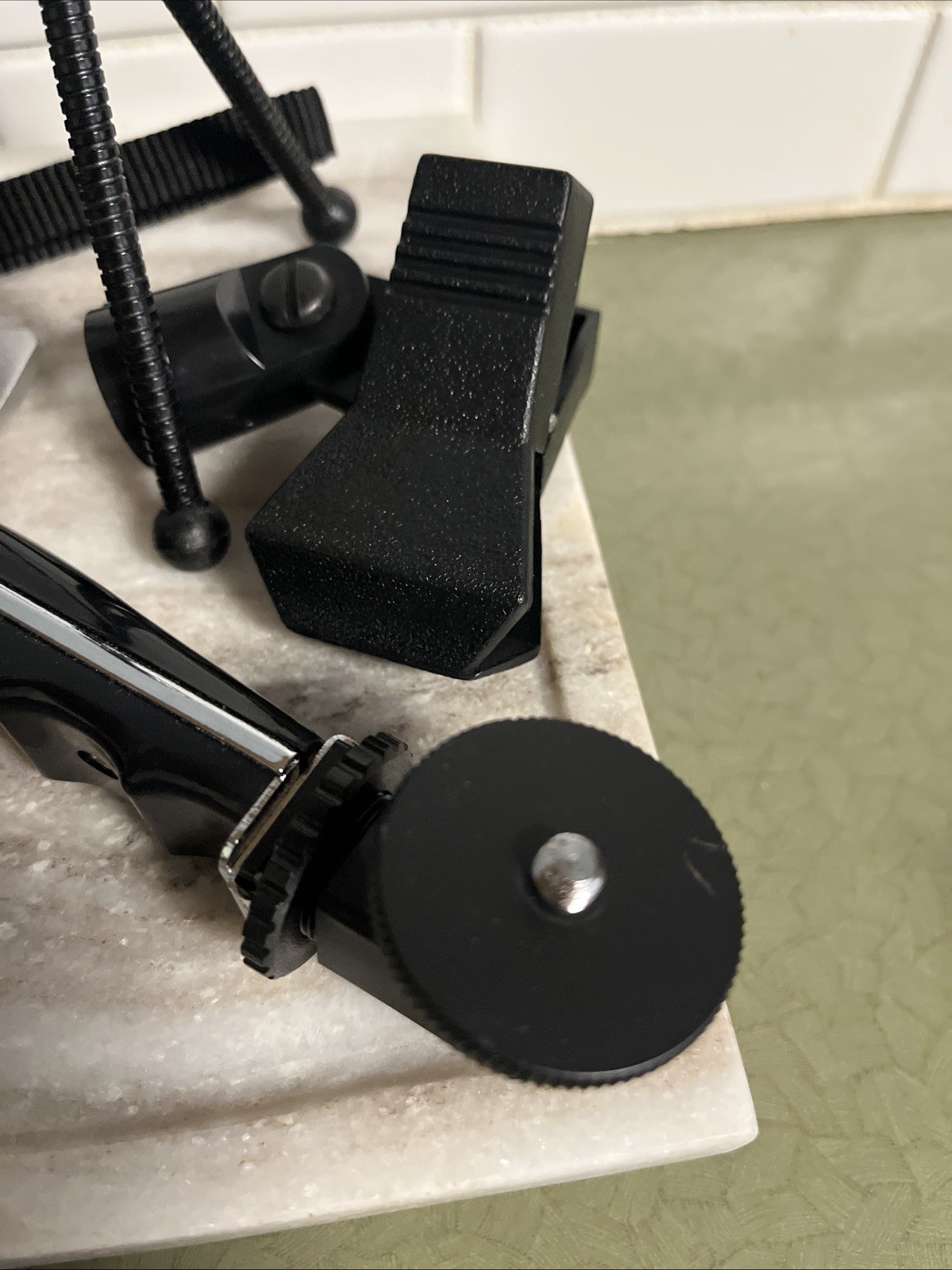 Camera Mount Accessory Lot – Clamps, Brackets, Quick Release Hardware