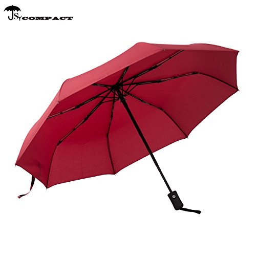 SY Compact Travel Umbrella Windproof Auto Open 8-Rib